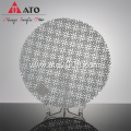 ATO creative tableware galss plate round glass plate